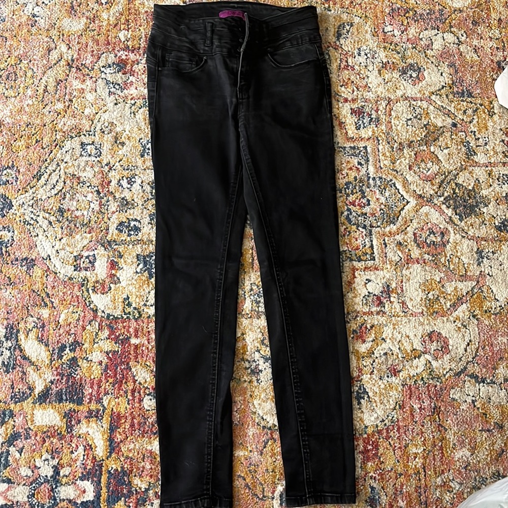 Black denim pants